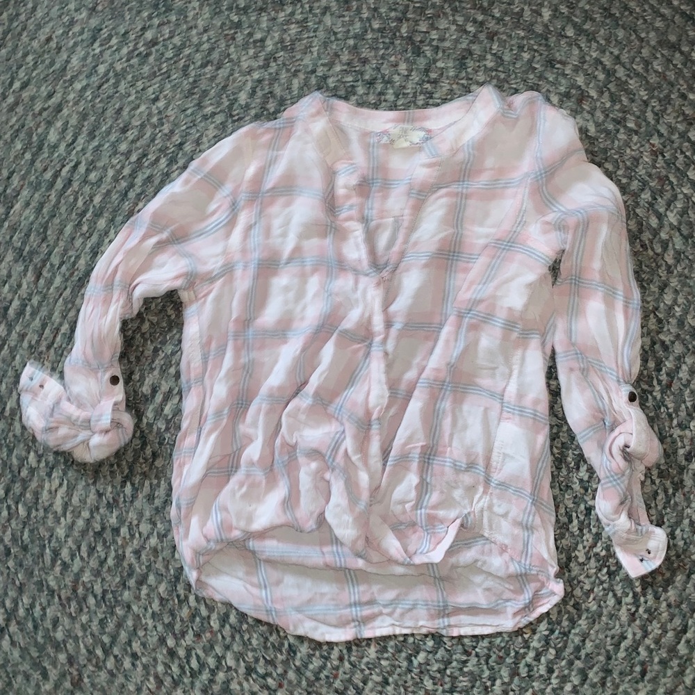 Plaid blouse